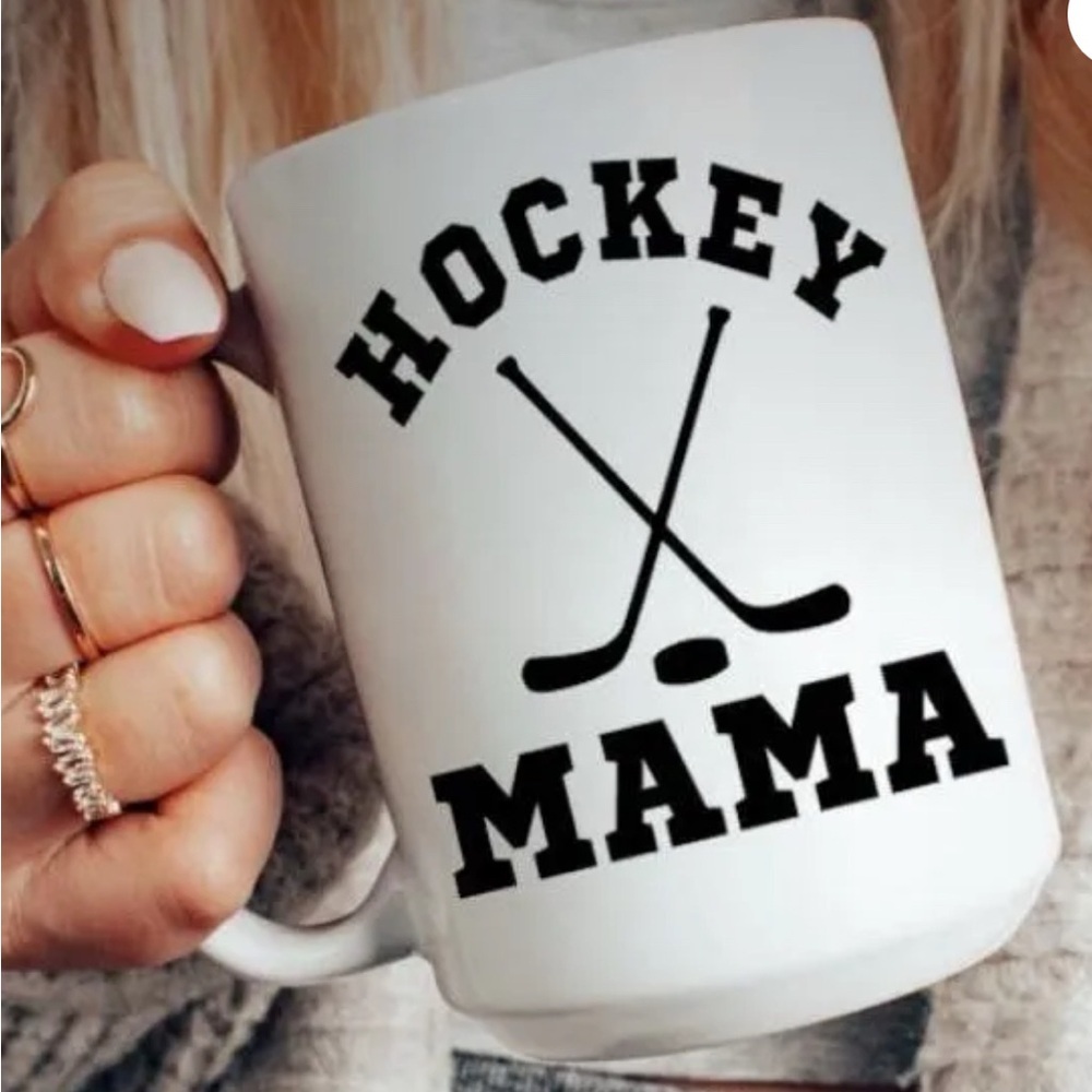 Hockey Mama Mug, New, Boutique, printed both sides, quality🇨🇦